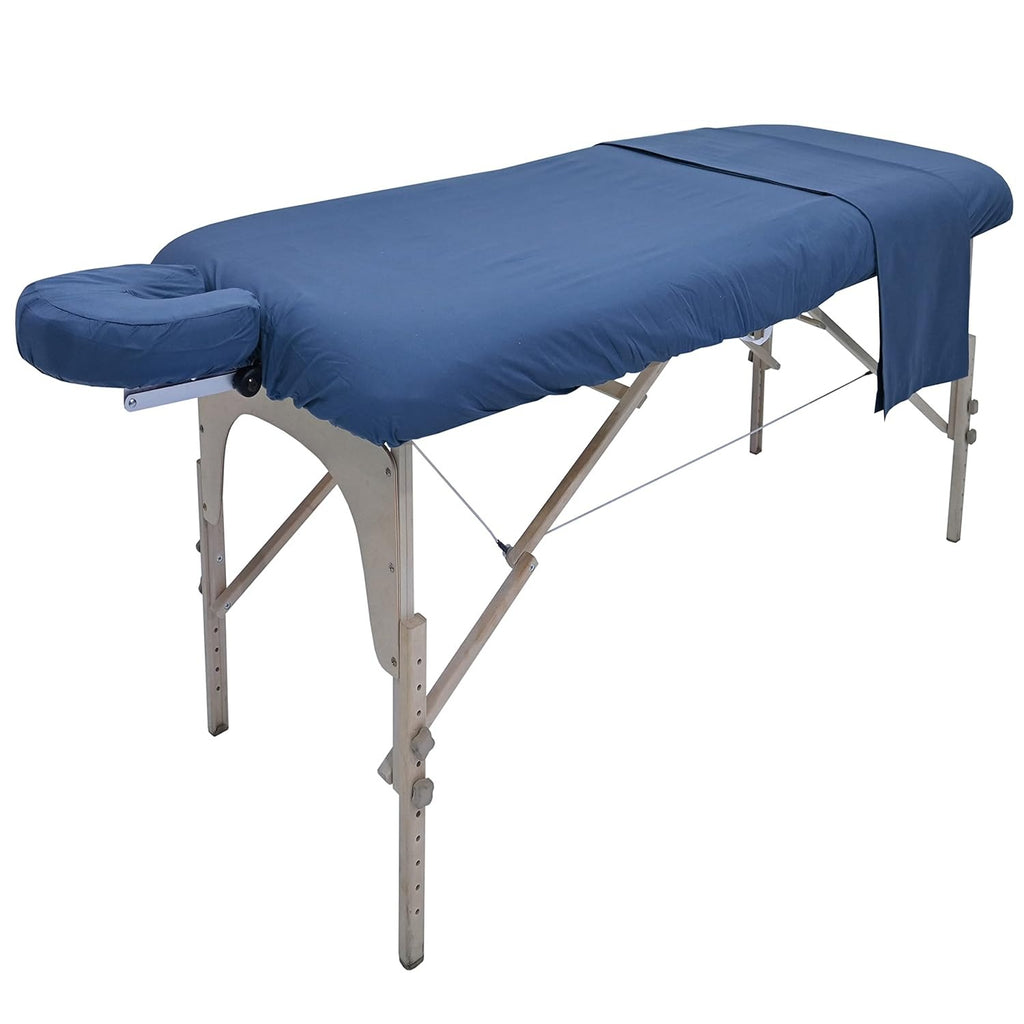 Body Works Linen Massage Table Poly Cotton Sheet 3 Piece Set Flitted Sheet Flat Sheet Face Rest Cover Universal Size