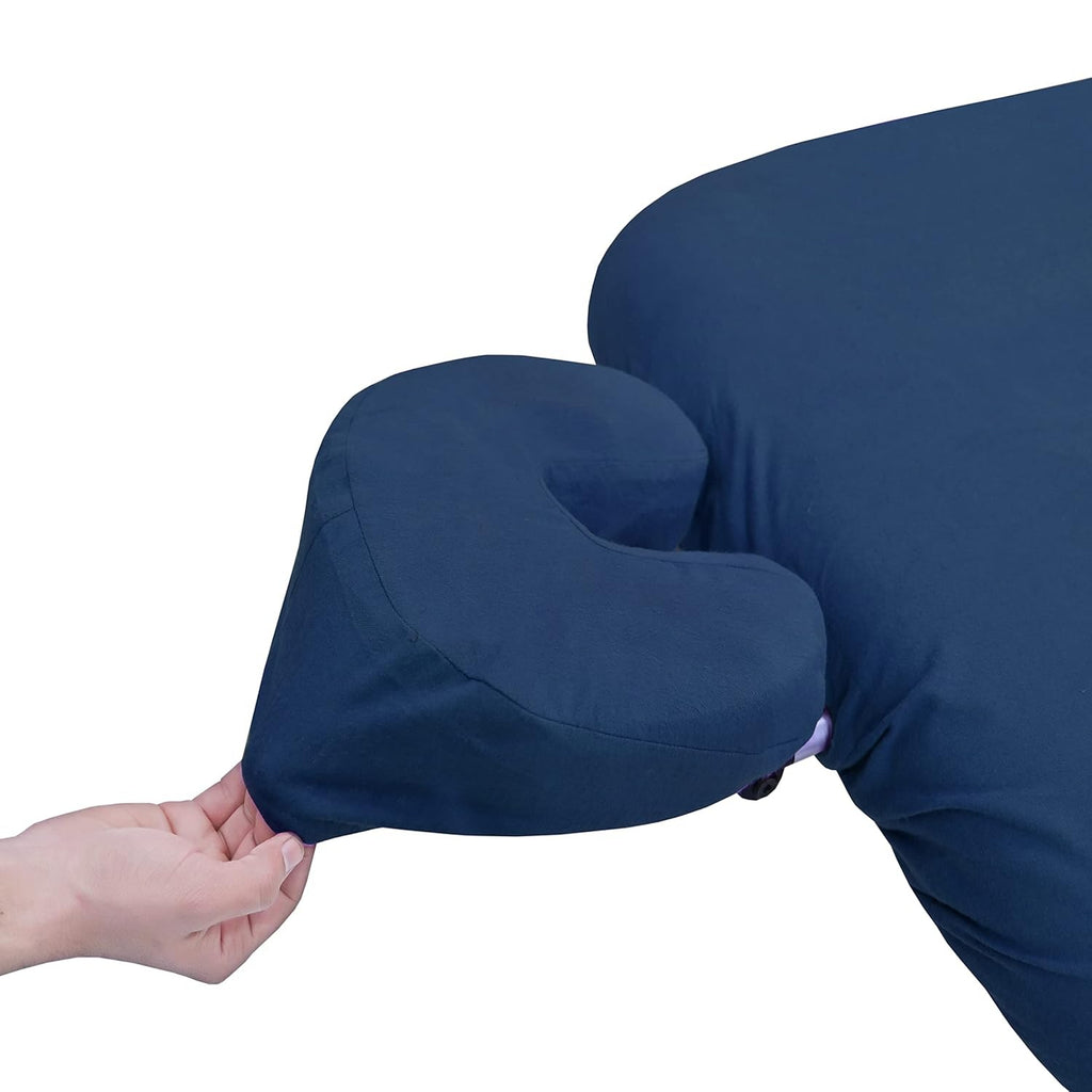 3 pcs Flannel Massage Tables Face Cover Cradle Fitted (Blue)