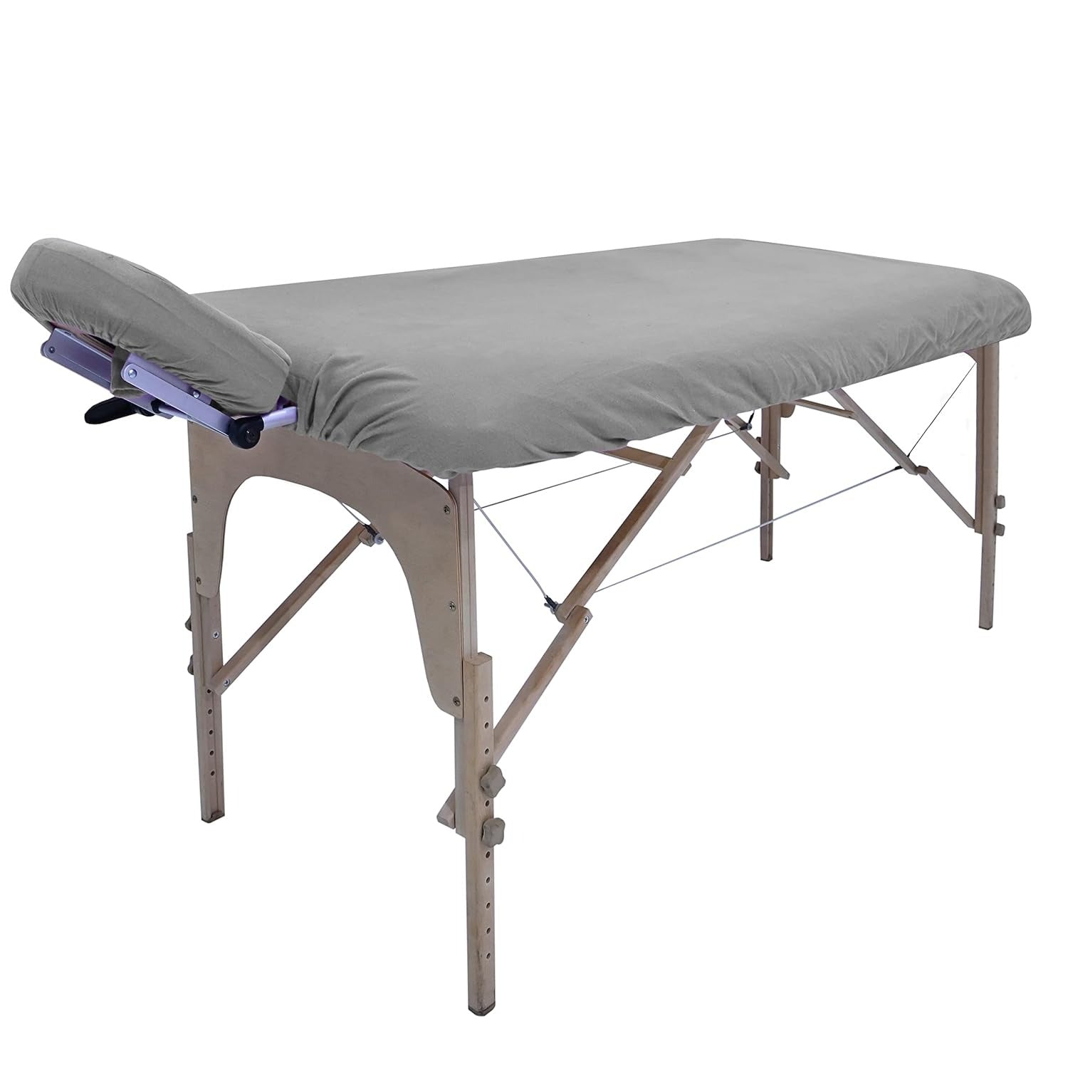 Massage Table Premium Pakistani 100% Natural Cotton Flannel Fitted Stretch Sheets Universal Size Colors (Blue)