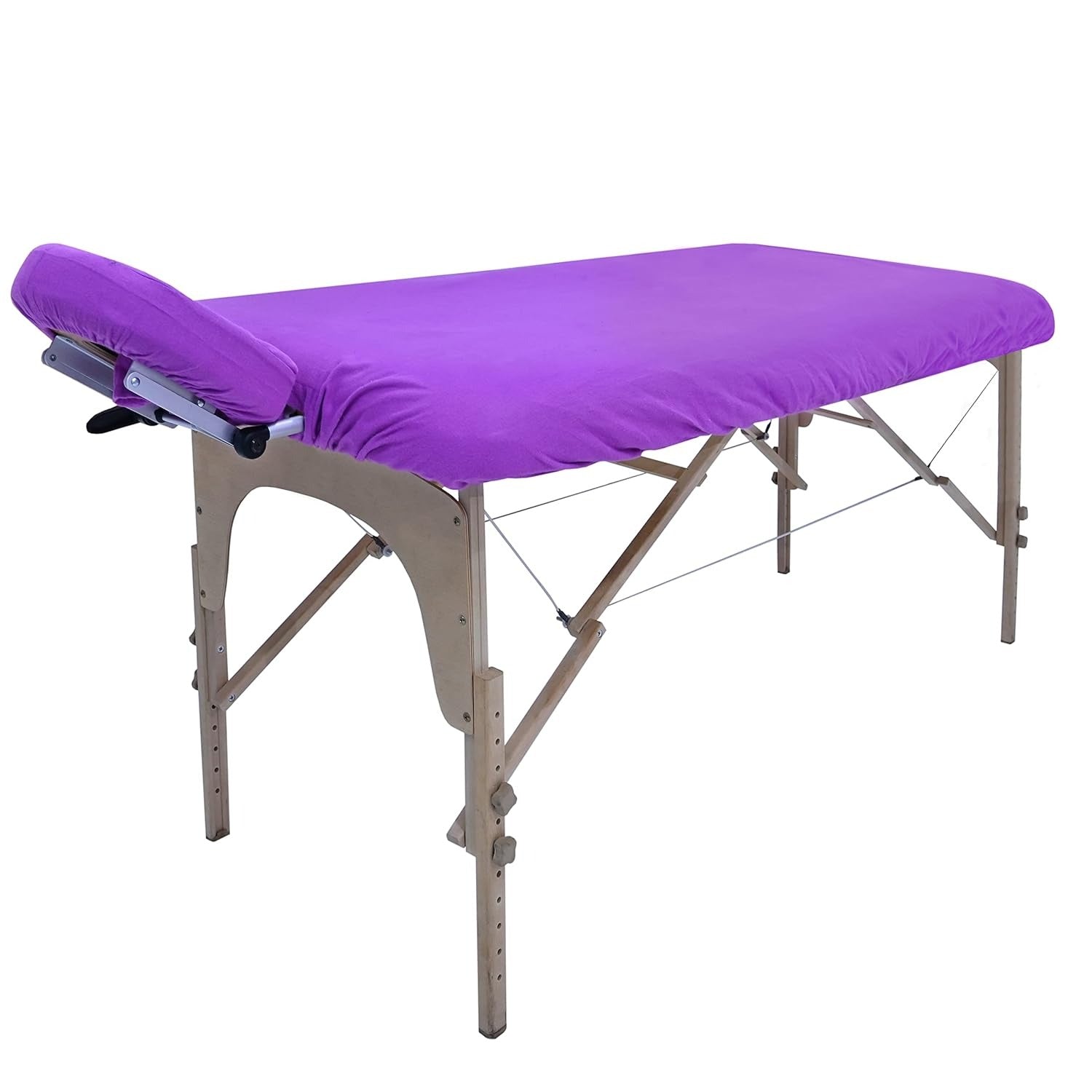 Massage Table Premium Pakistani 100% Natural Cotton Flannel Fitted Stretch Sheets Universal Size Colors (Blue)