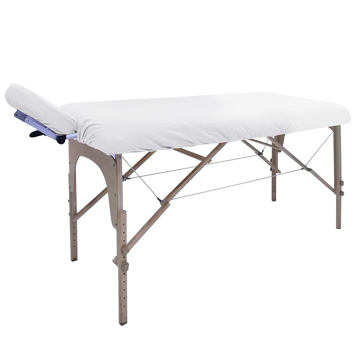 Massage Table Premium Pakistani 100% Natural Cotton Flannel Fitted Stretch Sheets Universal Size Colors (Blue)