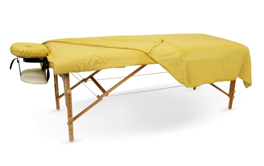 Body Works Linen Massage Table Poly Cotton Sheet 3 Piece Set Flitted Sheet Flat Sheet Face Rest Cover Universal Size