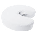 Wholesale Bulk 10 Full Sets Premium Premium Microfiber Massage table sheets set 3 Pieces Full Set massage table cover flat fitted sheets face cradle cover (White)