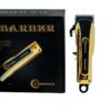 Professional High Performance Cordless Barber Hair Clipper Haircut Kit with 5 Magnetic Combs