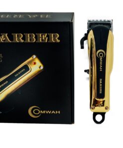 Professional High Performance Cordless Barber Hair Clipper Haircut Kit with 5 Magnetic Combs